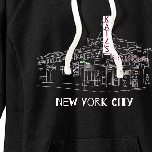 Kat'z Deli New York City For Reuben Sandwich Fans Women's Fleece Hoodie