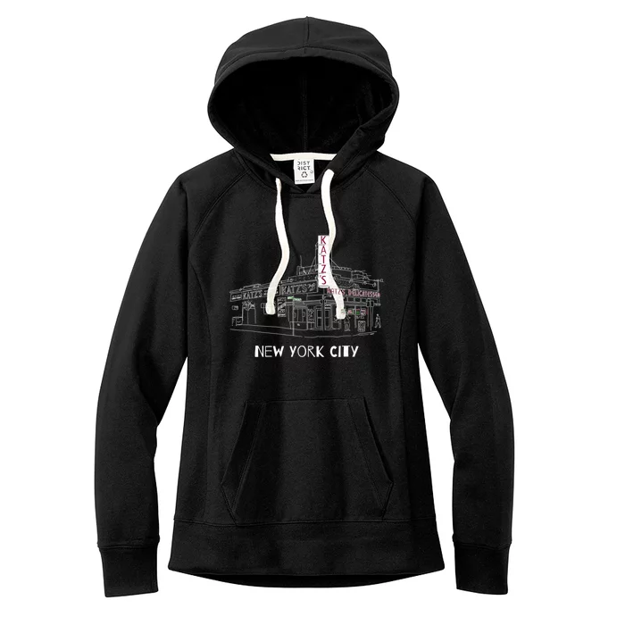 Kat'z Deli New York City For Reuben Sandwich Fans Women's Fleece Hoodie