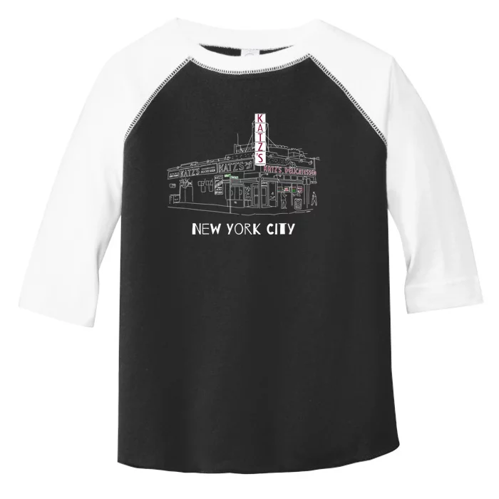 Kat'z Deli New York City For Reuben Sandwich Fans Toddler Fine Jersey T-Shirt