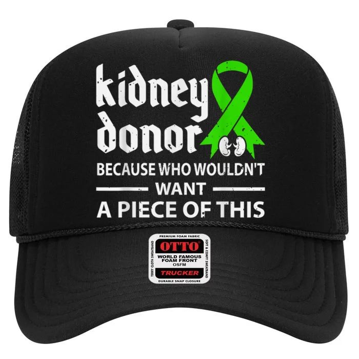 Kidney Donor Organ Transplant High Crown Mesh Trucker Hat