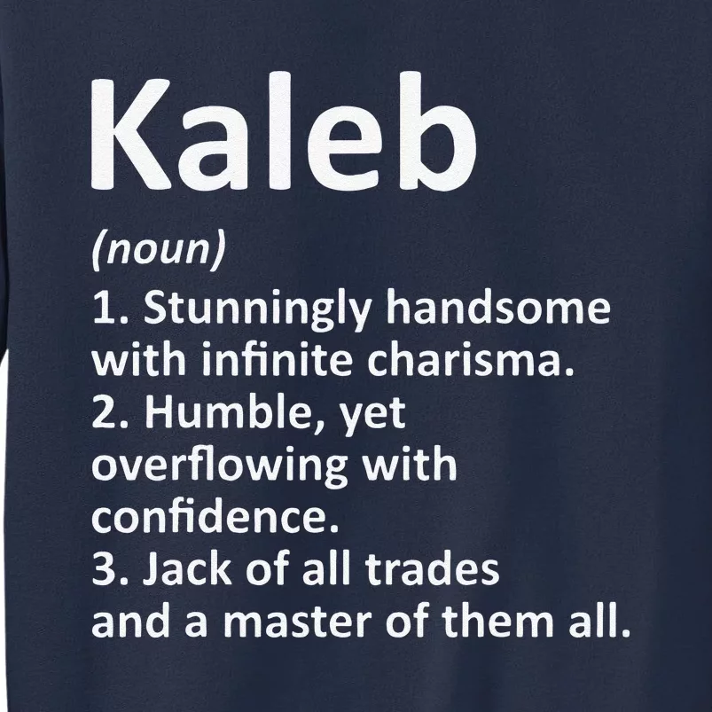 KALEB Definition Personalized Name Funny Birthday Gift Idea Sweatshirt