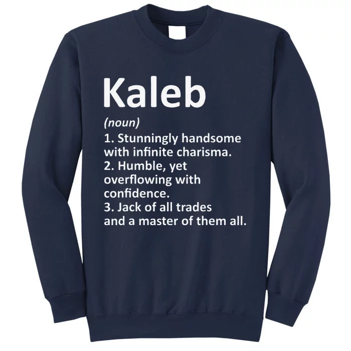 KALEB Definition Personalized Name Funny Birthday Gift Idea Sweatshirt