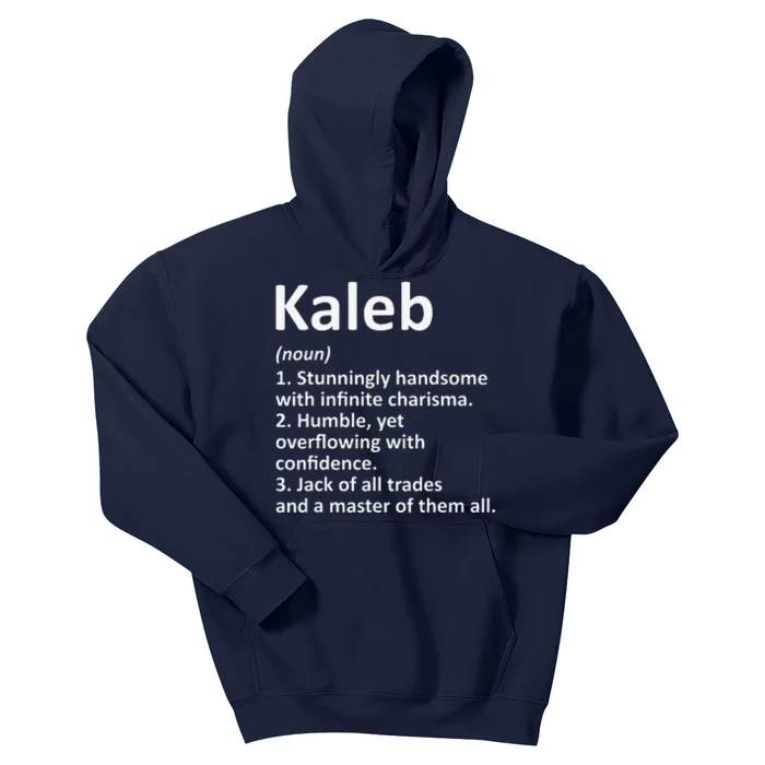 KALEB Definition Personalized Name Funny Birthday Gift Idea Kids Hoodie