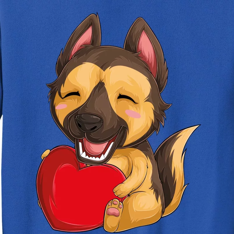 Kawaii Dog Puppies Pet Ger Shepherd Valentines Day Meaningful Gift Sweatshirt