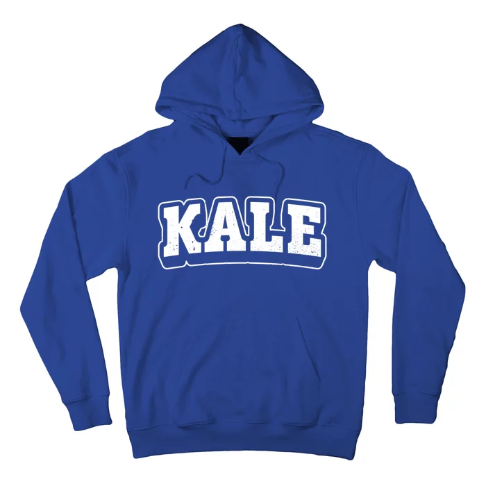 Kale Distressed Powered By Veggies Funny Vegetarian Gift Hoodie