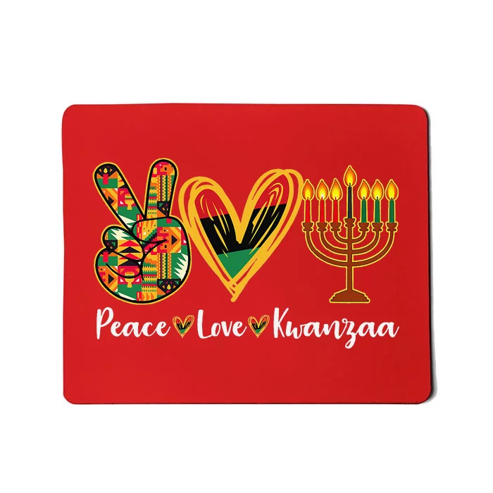 Kwanzaa Decorations Peace Love Kwanzaa Candles Mousepad