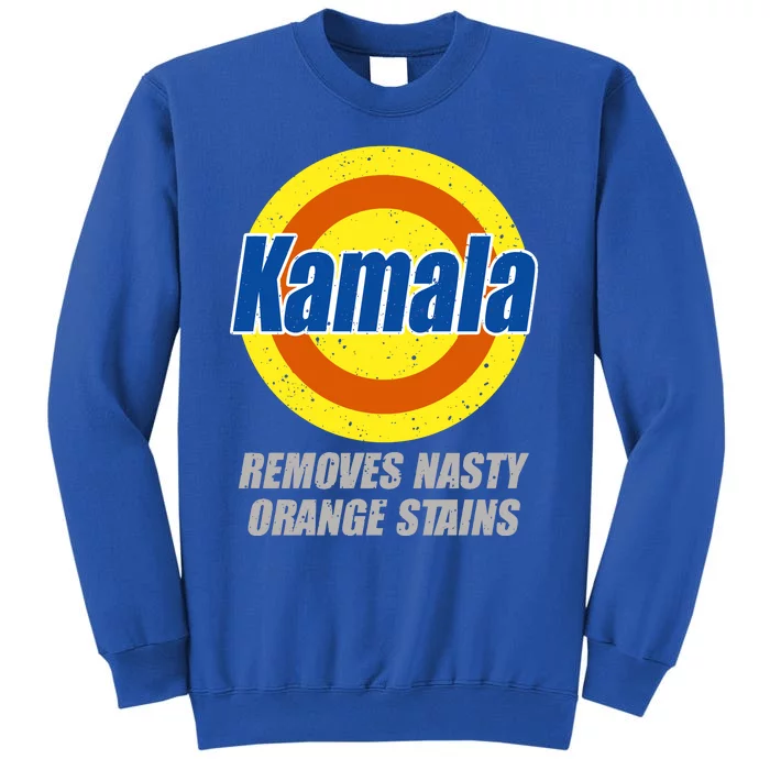 Kamala Detergent Removes Stubborn Orange Stains Antitrump Tall Sweatshirt