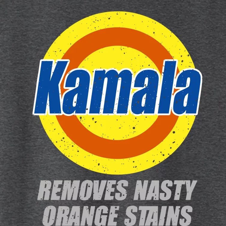 Kamala Detergent Removes Stubborn Orange Stains Antitrump Women's Crop Top Tee