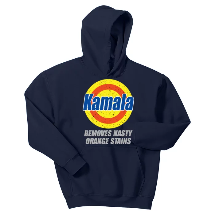 Kamala Detergent Removes Stubborn Orange Stains Antitrump Kids Hoodie