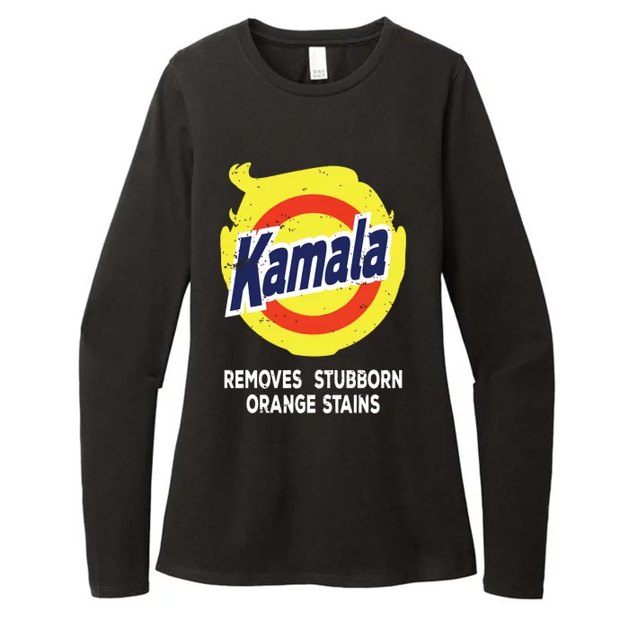 Kamala Detergent Removes Stubborn Orange Stains Antitrump Womens CVC Long Sleeve Shirt