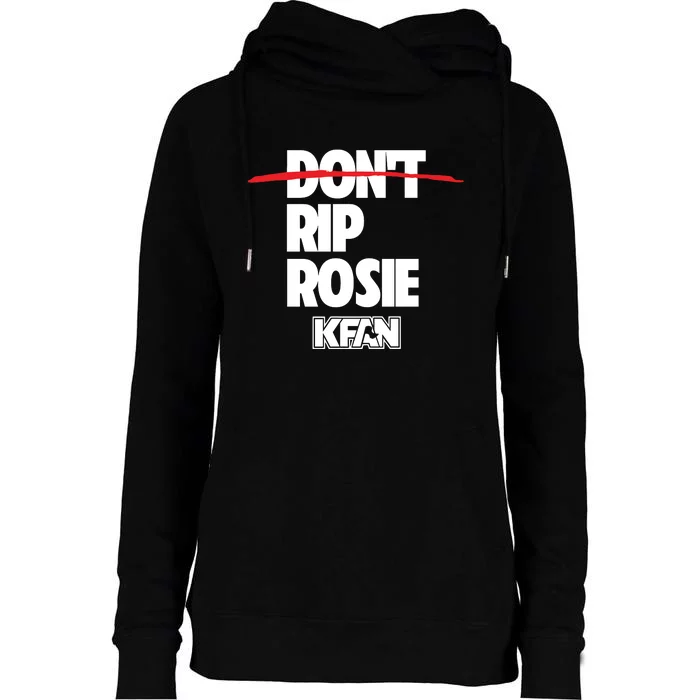 Kfan1003 DonT Rip Rosie Womens Funnel Neck Pullover Hood