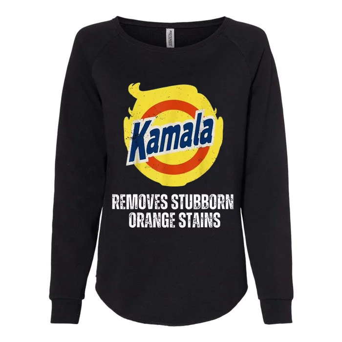 Kamala Detergent Removes Stubborn Orange Stains Anti Trump Womens California Wash Sweatshirt