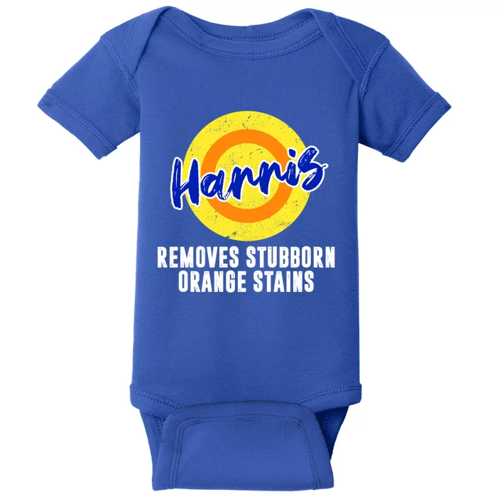 Kamala Detergent Removes Stubborn Orange Stains Funny Harris Gift Baby Bodysuit