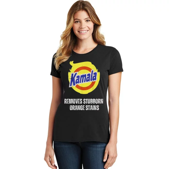 Kamala Detergent Removes Stubborn Orange Stains Antitrump Women's T-Shirt