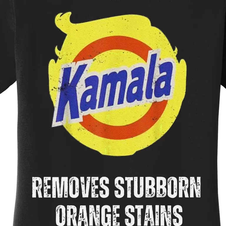 Kamala Detergent Removes Stubborn Orange Stains Antitrump Women's T-Shirt