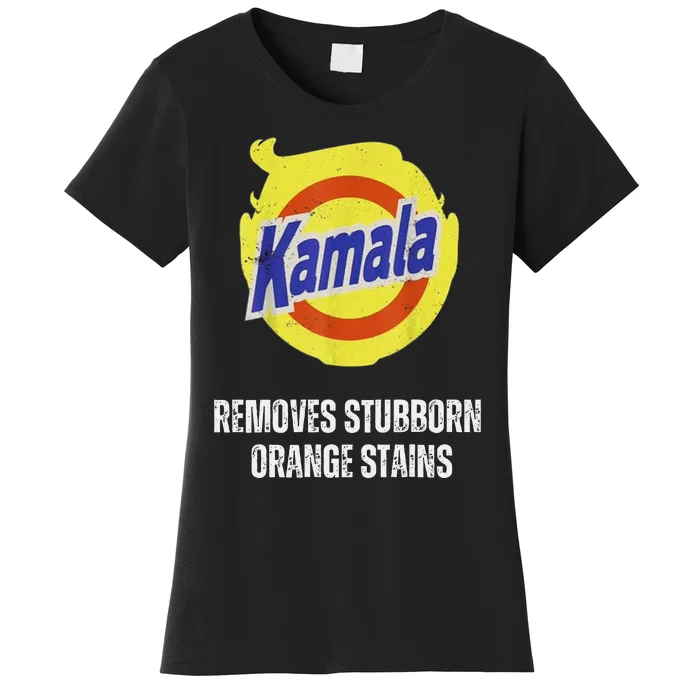 Kamala Detergent Removes Stubborn Orange Stains Antitrump Women's T-Shirt