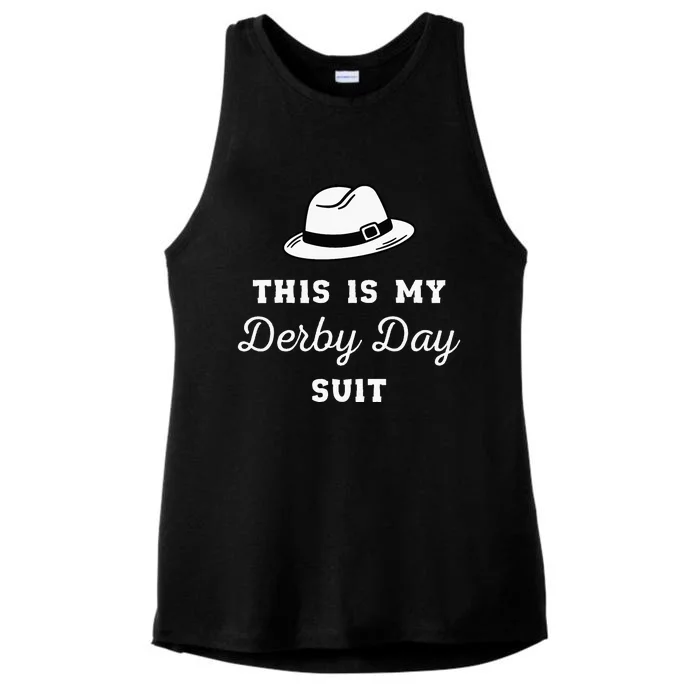 KY Derby Suits for Funny Derby Day Ladies Tri-Blend Wicking Tank