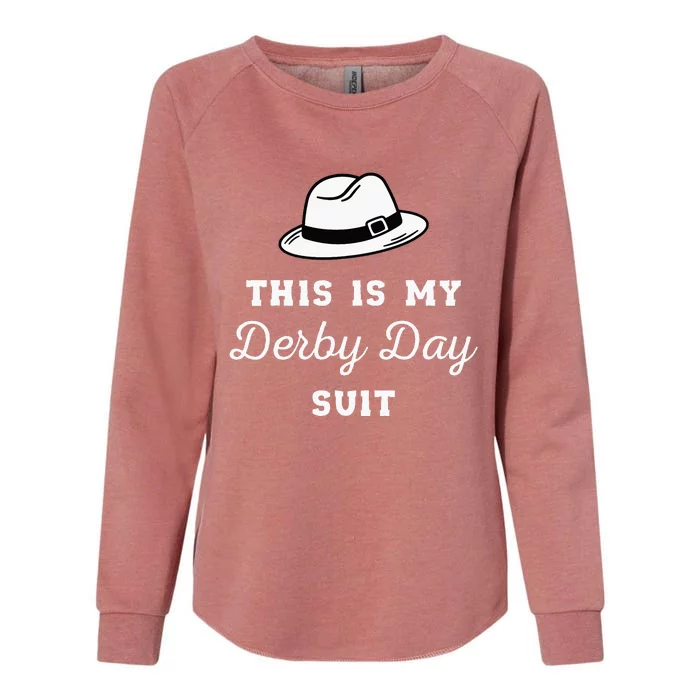 KY Derby Suits for Funny Derby Day Womens California Wash Sweatshirt