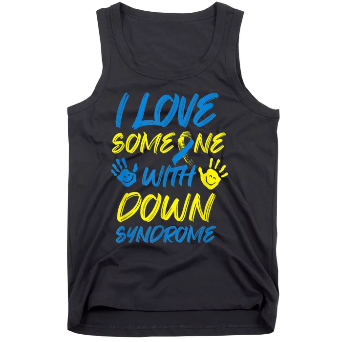 kid Down Syndrome Awareness  Month Special Needs Love T21 Tank Top