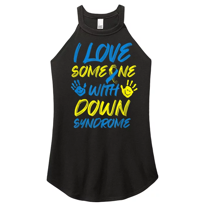 kid Down Syndrome Awareness  Month Special Needs Love T21 Women’s Perfect Tri Rocker Tank