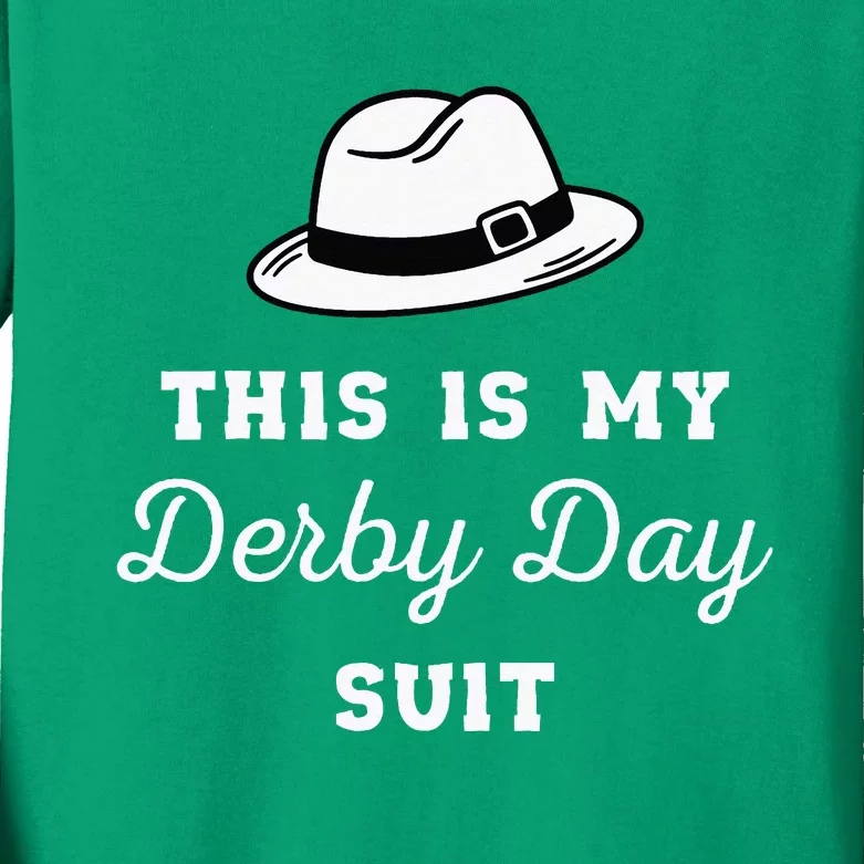 Ky Derby Suits For Funny Derby Day Kentucky Attire Kids Long Sleeve Shirt