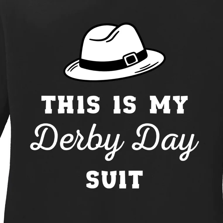 KY Derby Suits For Men Funny Derby Day Kentucky Attire Ladies Long Sleeve Shirt