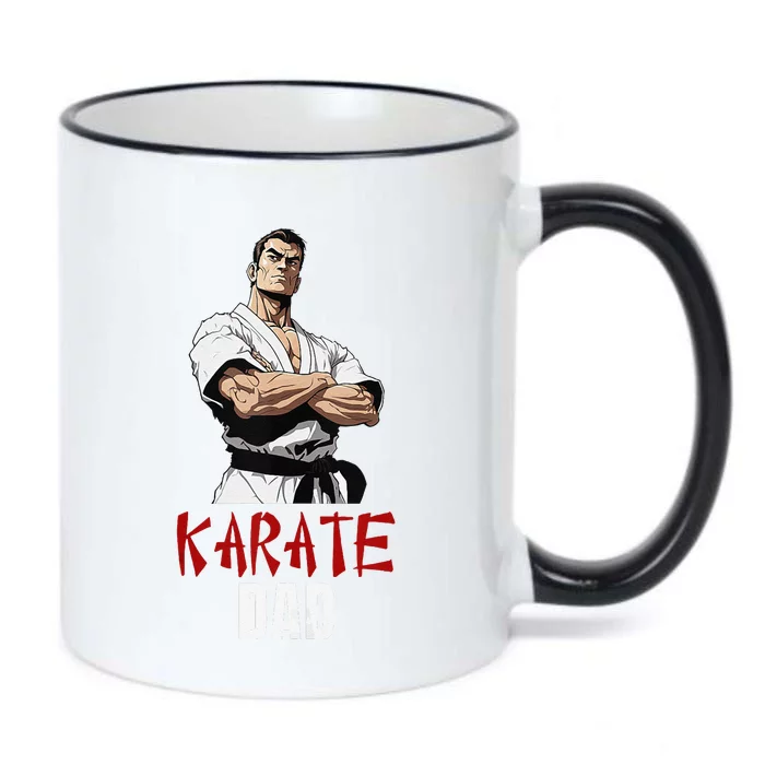 Karate Dad Striking Style For Martial Arts Super Dads Black Color Changing Mug