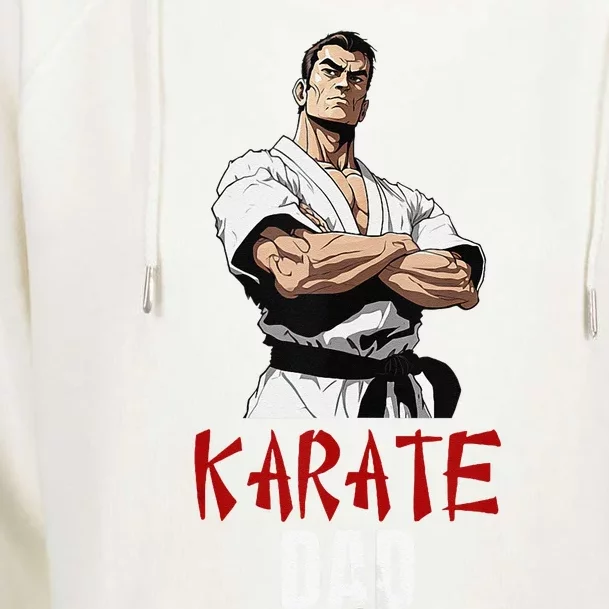 Karate Dad Striking Style For Martial Arts Super Dads Womens Funnel Neck Pullover Hood