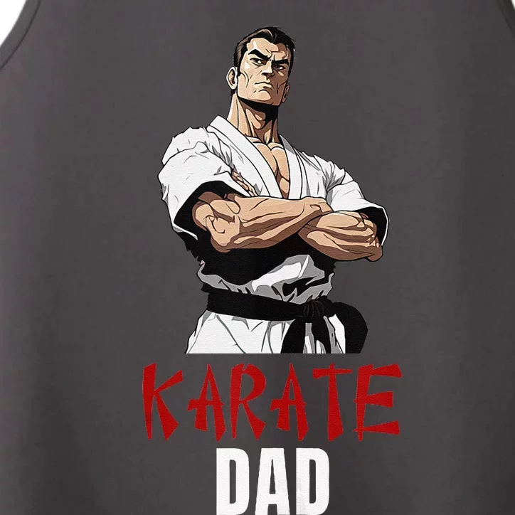 Karate Dad Striking Style For Martial Arts Super Dads Performance Tank