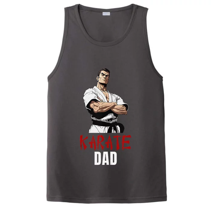 Karate Dad Striking Style For Martial Arts Super Dads Performance Tank