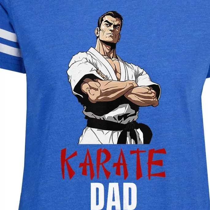 Karate Dad Striking Style For Martial Arts Super Dads Enza Ladies Jersey Football T-Shirt