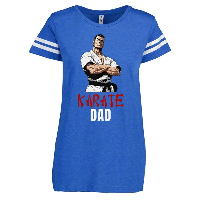 Karate Dad Striking Style For Martial Arts Super Dads Enza Ladies Jersey Football T-Shirt