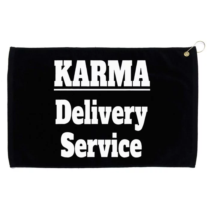 Karma Delivery Service Funny Karma Employee Job Saying Grommeted Golf Towel