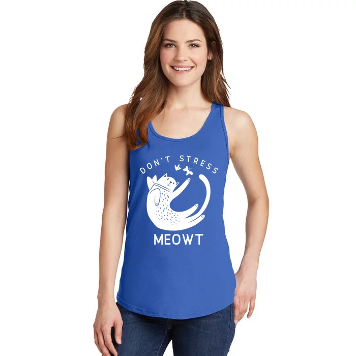 Kitty Don’t Stress Meowt Gift Ladies Essential Tank