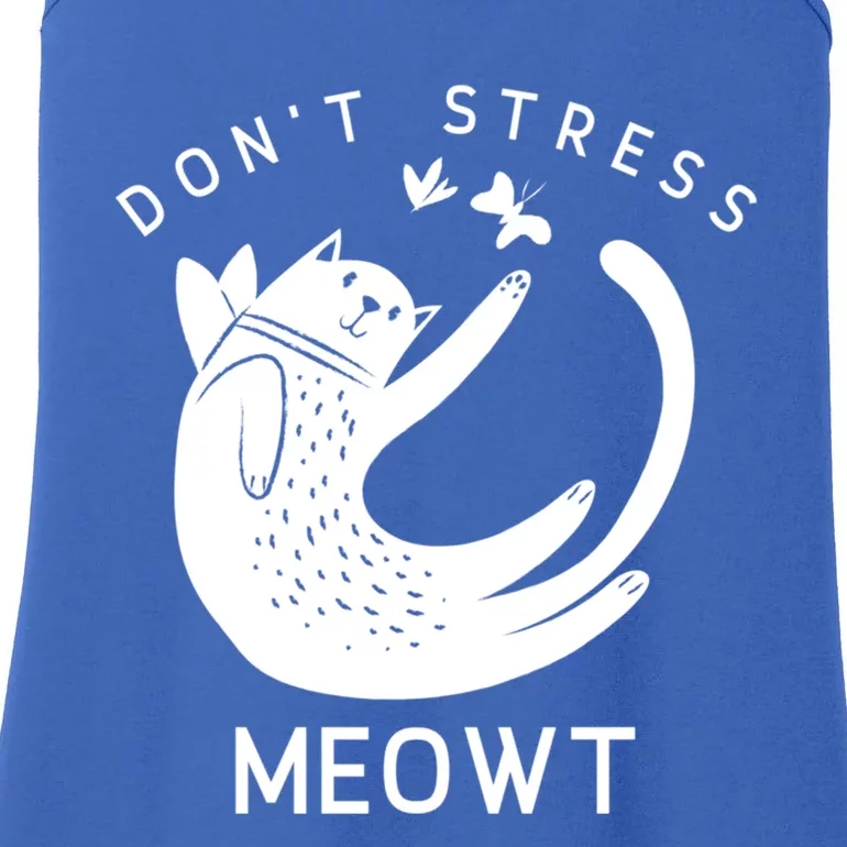 Kitty Don’t Stress Meowt Gift Ladies Essential Tank