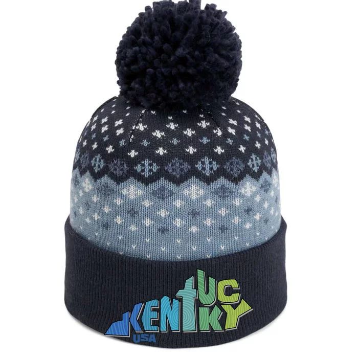 Kentucky Distorted Shape The Baniff Cuffed Pom Beanie