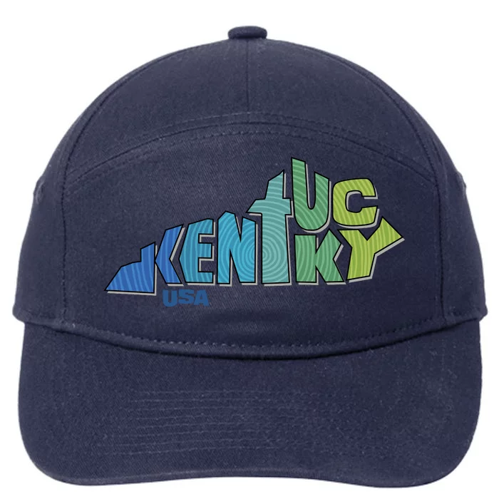 Kentucky Distorted Shape 7-Panel Snapback Hat