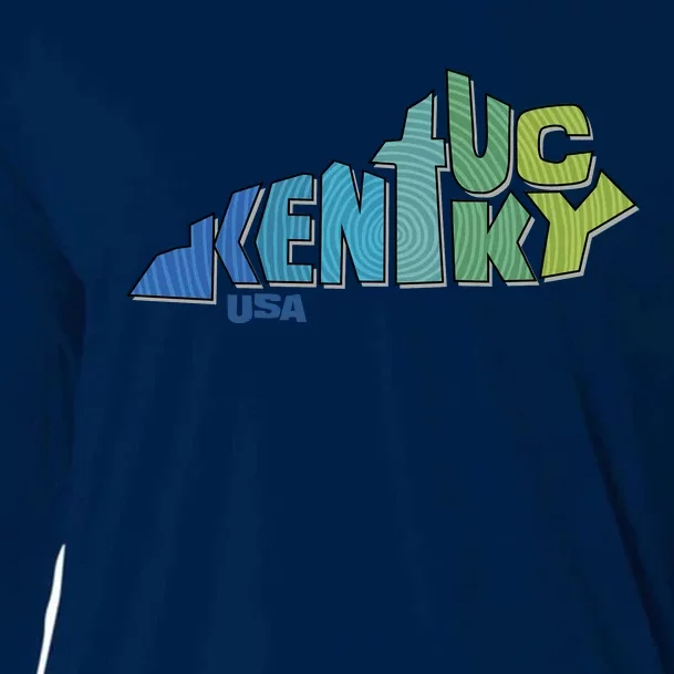 Kentucky Distorted Shape Cooling Performance Long Sleeve Crew