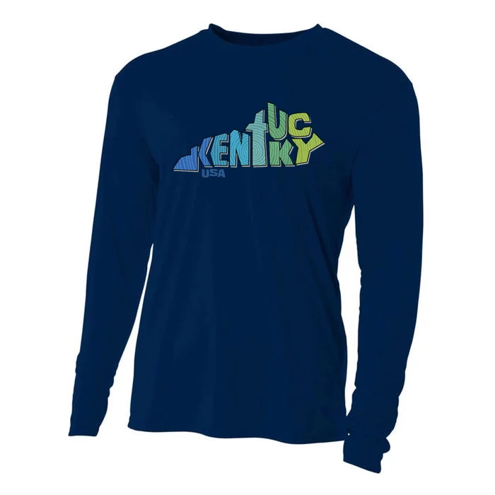 Kentucky Distorted Shape Cooling Performance Long Sleeve Crew