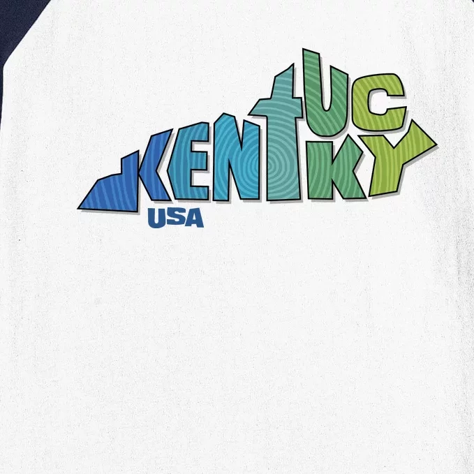 Kentucky Distorted Shape Baseball Sleeve Shirt