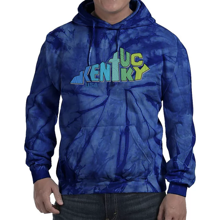 Kentucky Distorted Shape Tie Dye Hoodie