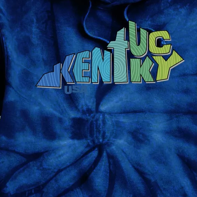 Kentucky Distorted Shape Tie Dye Hoodie