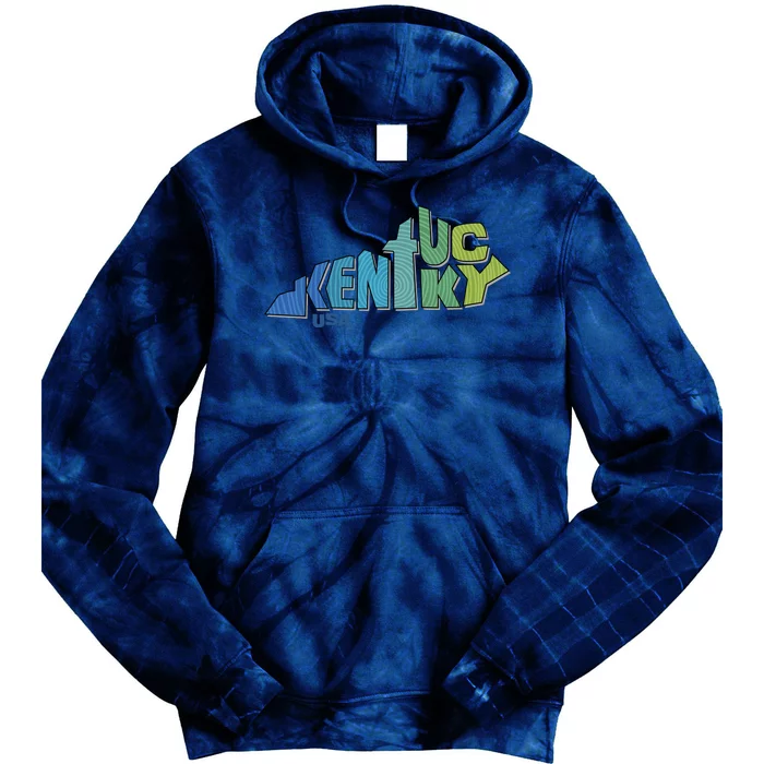 Kentucky Distorted Shape Tie Dye Hoodie