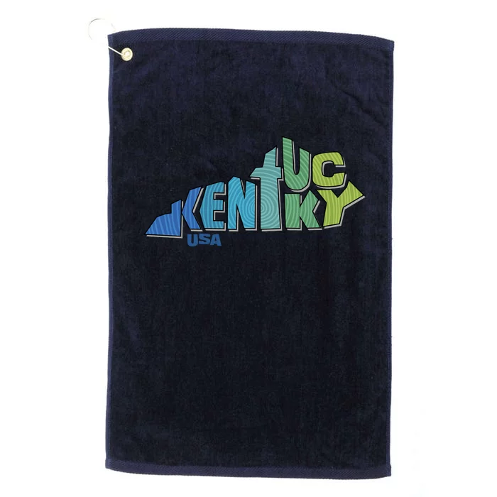 Kentucky Distorted Shape Platinum Collection Golf Towel