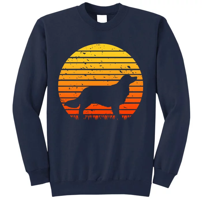 Kooikerhondje Dog Sunset Yellow Tall Sweatshirt