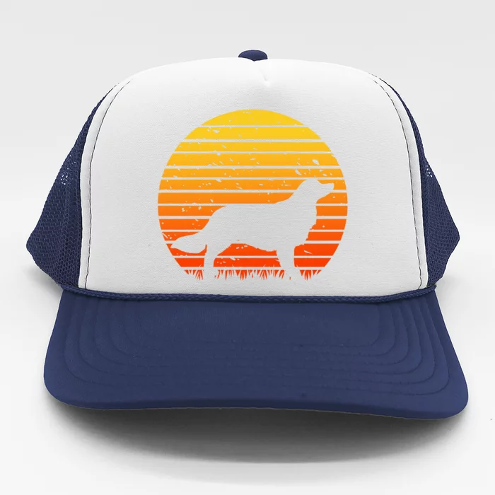 Kooikerhondje Dog Sunset Yellow Trucker Hat