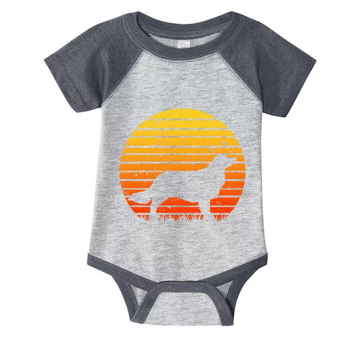 Kooikerhondje Dog Sunset Yellow Infant Baby Jersey Bodysuit