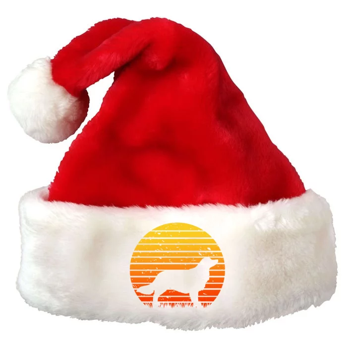 Kooikerhondje Dog Sunset Yellow Premium Christmas Santa Hat