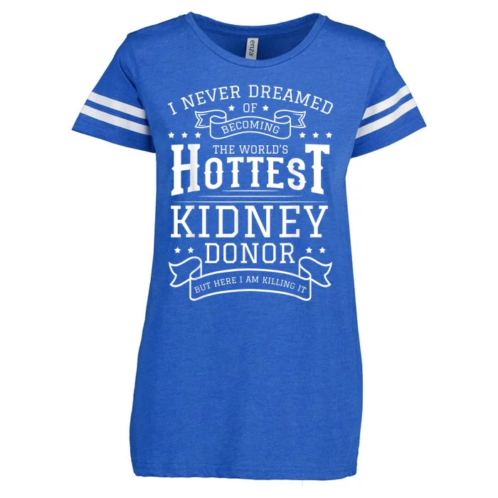 Kidney Donor Transplant Organ Donation Transplantation Enza Ladies Jersey Football T-Shirt