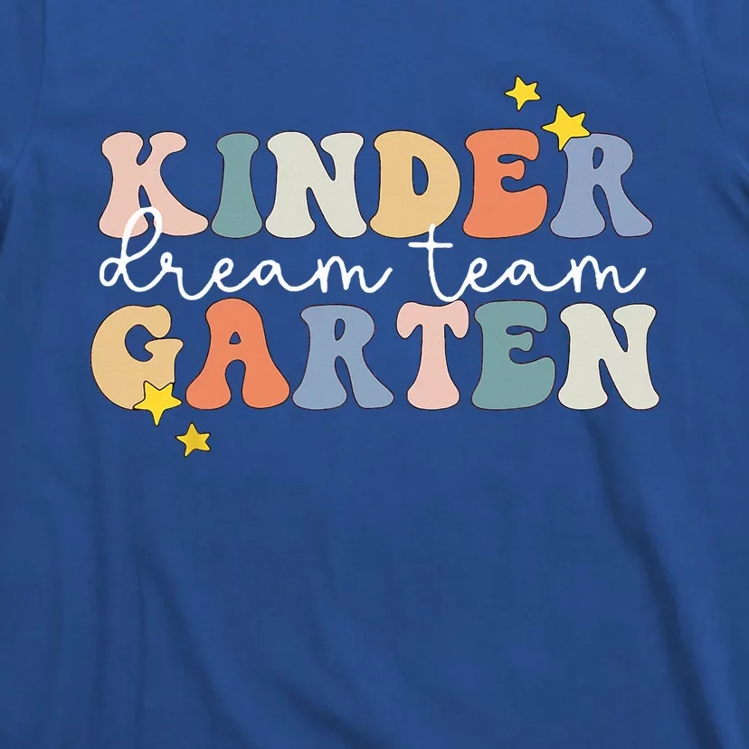 Kindergarten Dream Team Retro Back To School Teacher Student T-Shirt